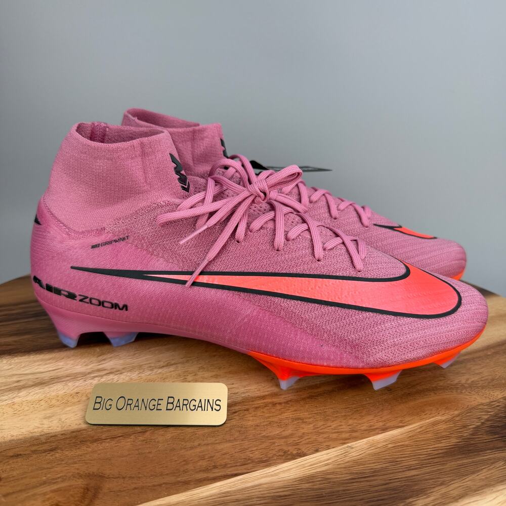 Nike Mercurial Superfly 10 Elite FG Magic Flamingo Black FQ1454 600 Men's 12.5